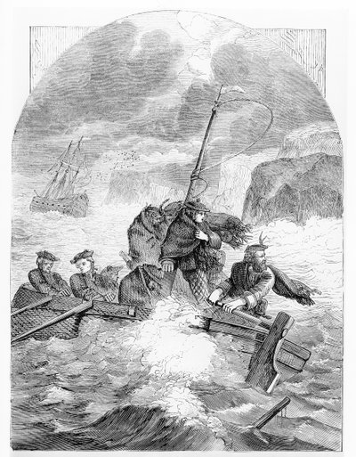 The Escape of the Young Pretender by English School